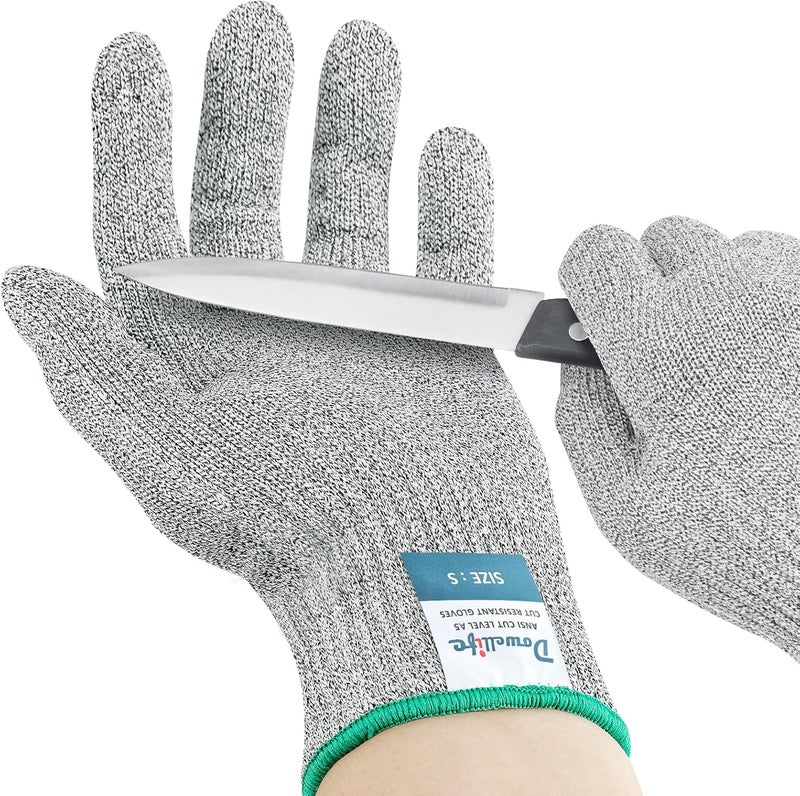 Dowellife Cut Resistant Gloves A9 Maximum Protection - Food Grade Kitchen & Chef Gloves for Food Prep, Knife Cutting, Mandoline Slicing, Butcher, Oyster Shucking, Fish Handling (Medium) - Image 1